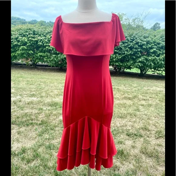 Boston Proper Red Maxi Dress - Picture 5 of 16
